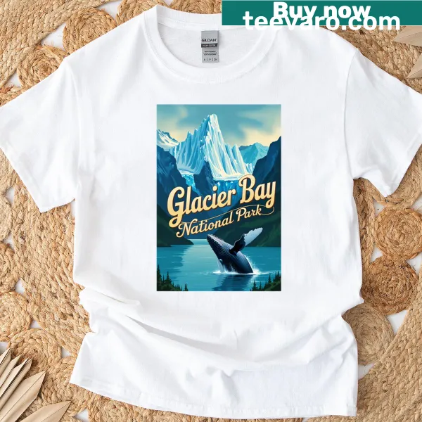 T-shirt showcasing Glacier Bay National Park design