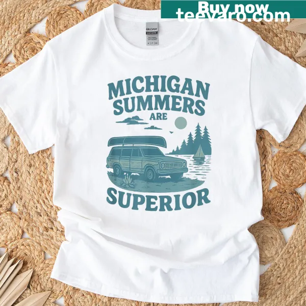 Great Lakes summer graphic T-shirt