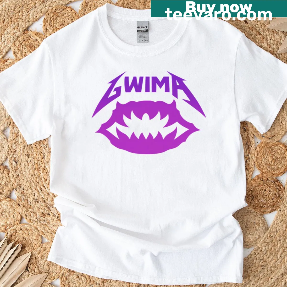 Metal Kpop parody graphic T-shirt — on a men's t-shirt