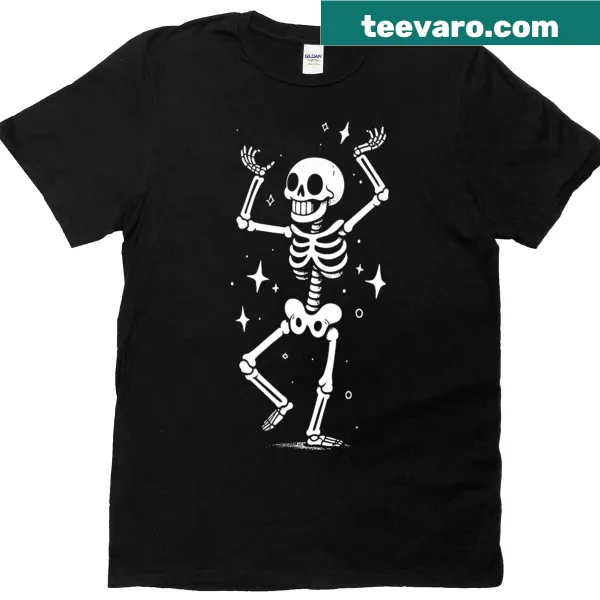Premium Halloween T-shirt with skeleton graphic