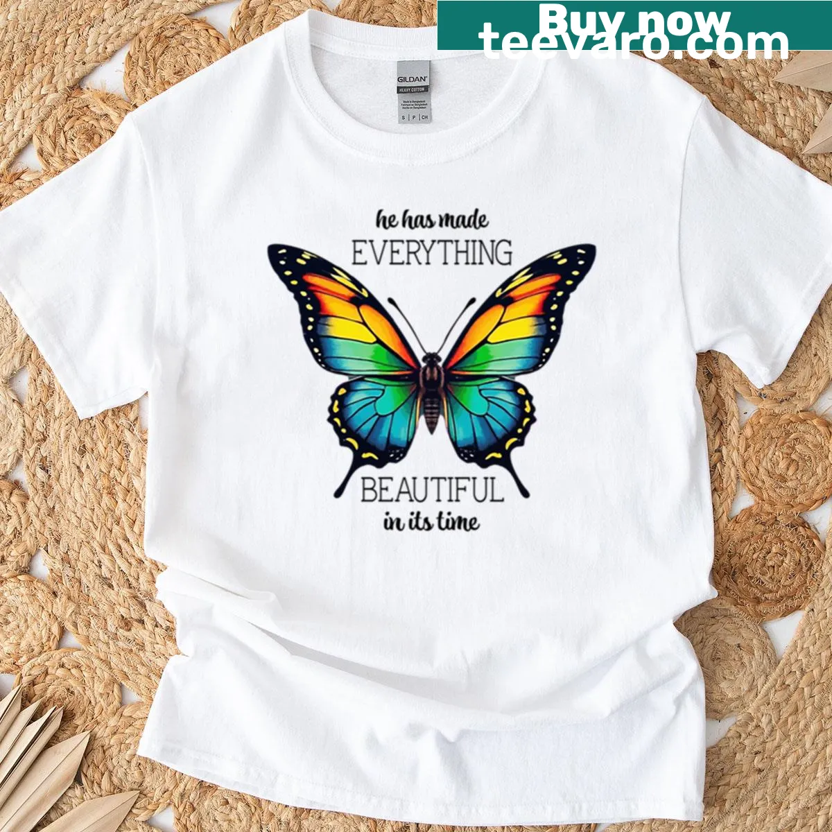 Inspirational Ecclesiastes 3:11 quote T-shirt — on a men's t-shirt