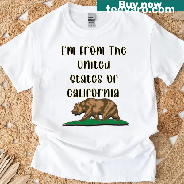 Funny California meme text on T-shirt