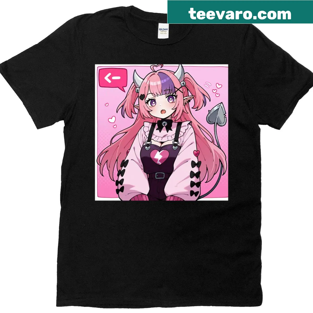 Illustration of Ironmouse, a popular Vtuber on a t-shirt — on a men's t-shirt