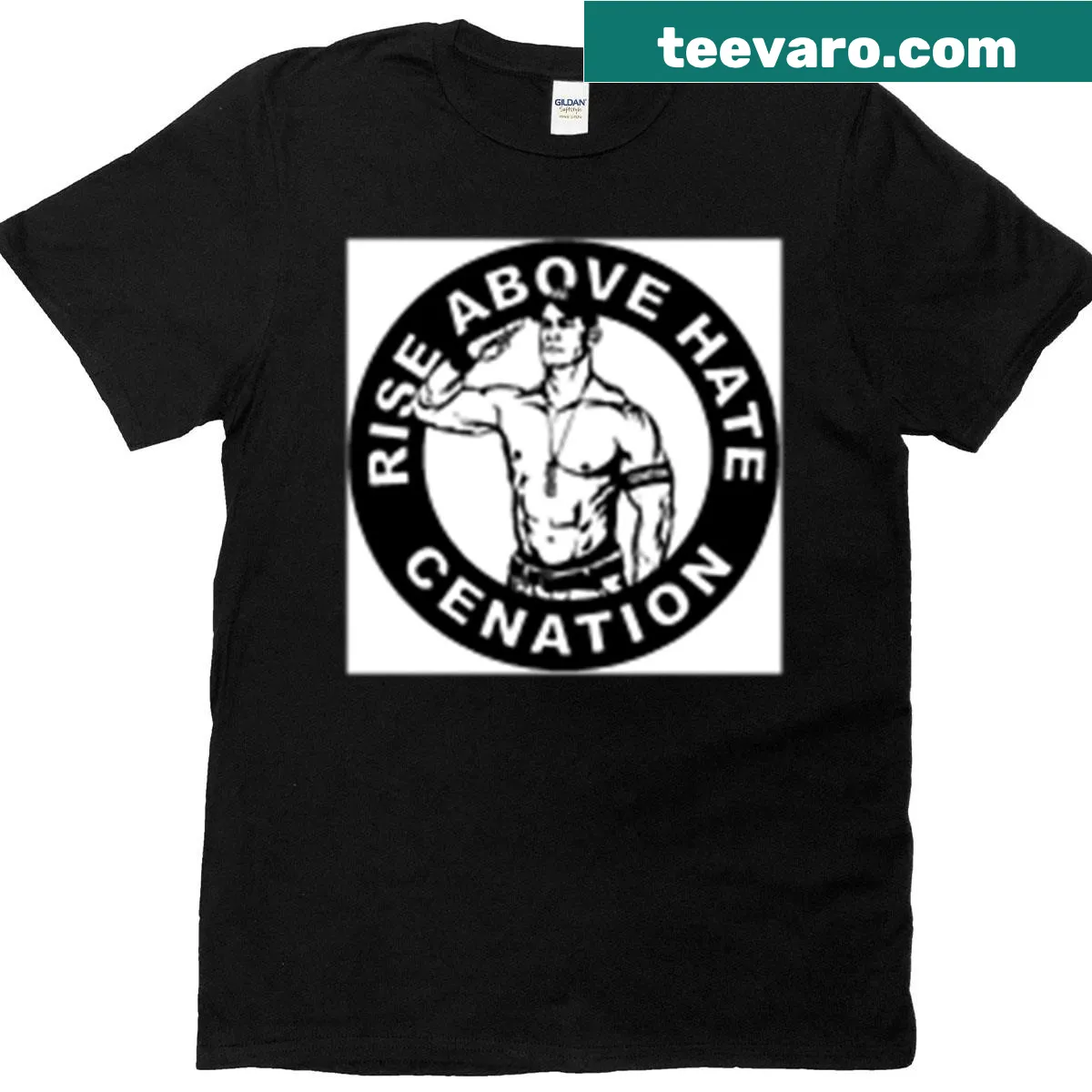 T-shirt featuring a bold graphic of John Cena — on a men's t-shirt