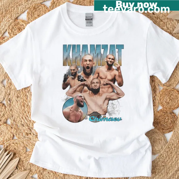 Vintage-style t-shirt honoring Khamzat Chimaev