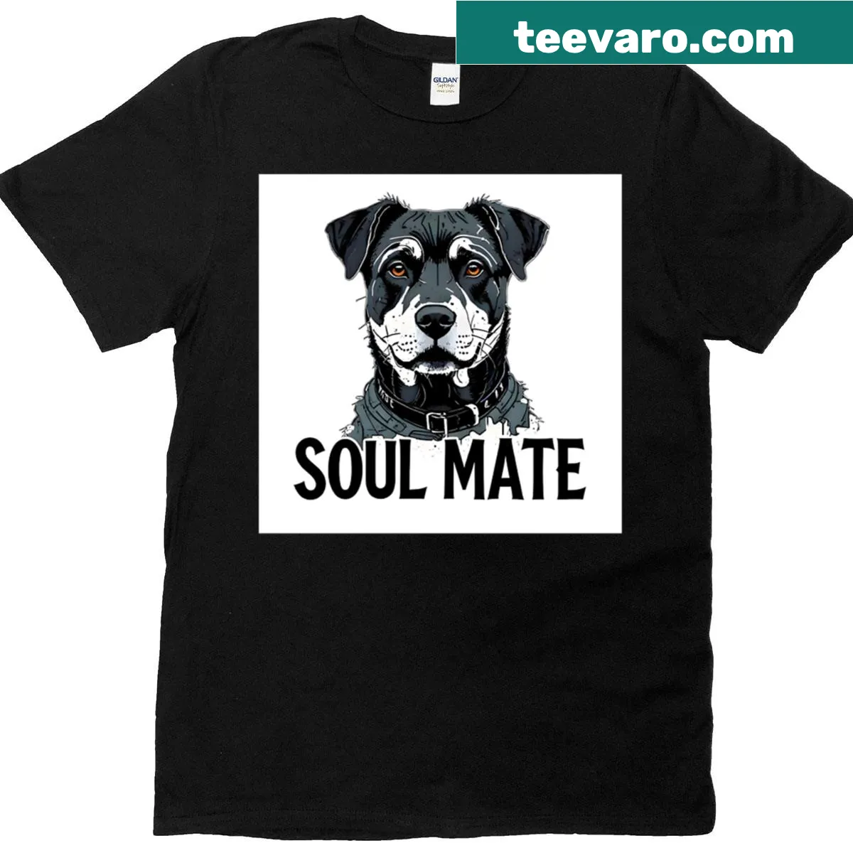 Illustration of a Labrador Retriever on a heartwarming t-shirt — on a men's t-shirt