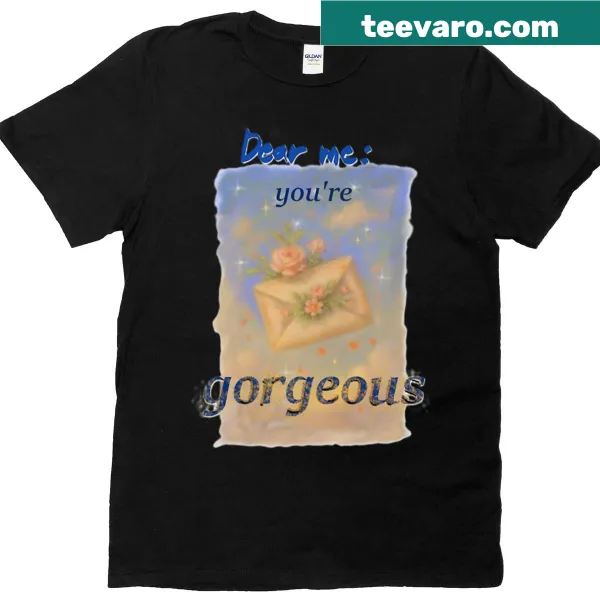 Hand-lettered graphic t-shirt with a reflective message