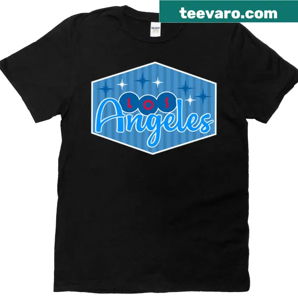 Vintage-style T-shirt featuring an Art Deco sign design