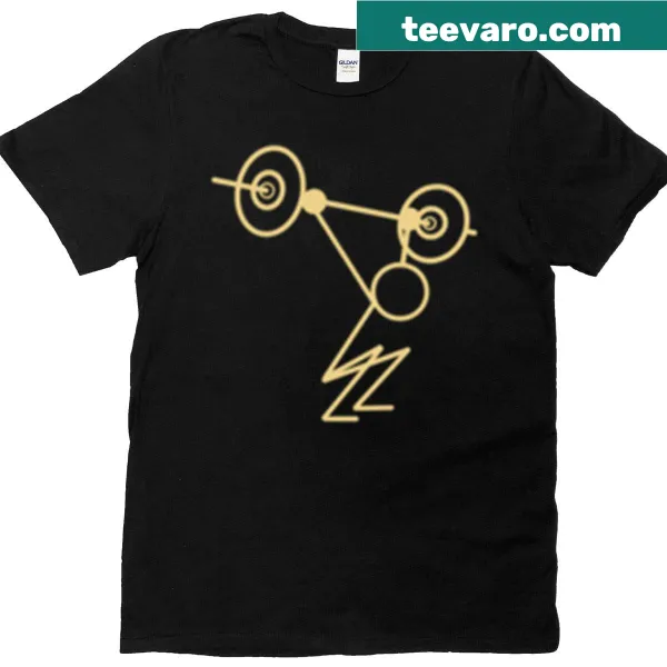 Minimal Line Squat Snatch T-shirt featuring sleek line-art graphic