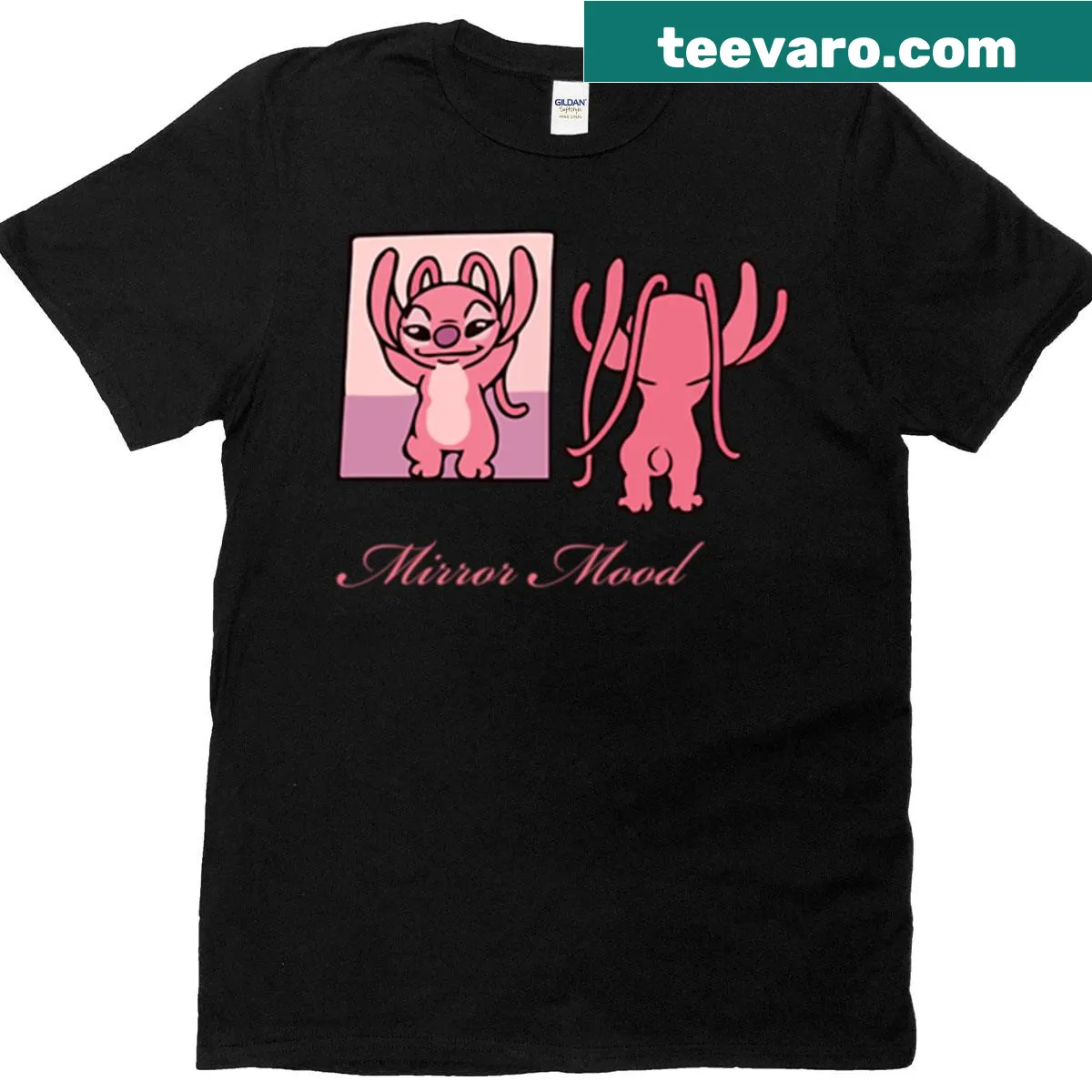Cartoon graphic shirt with relatable expressions and humor — on a men's t-shirt
