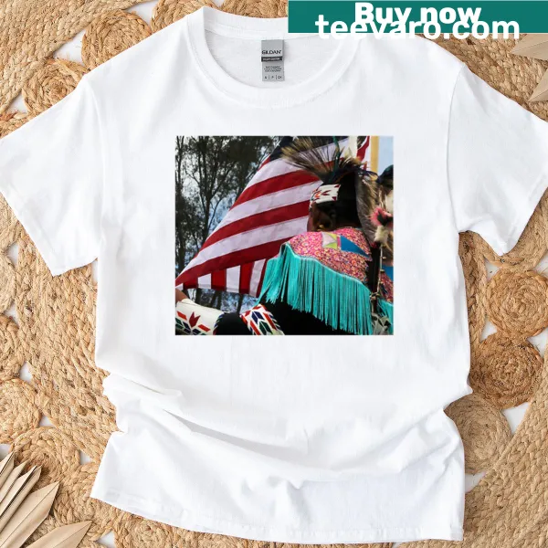 T-shirt celebrating Native American heritage with meaningful design