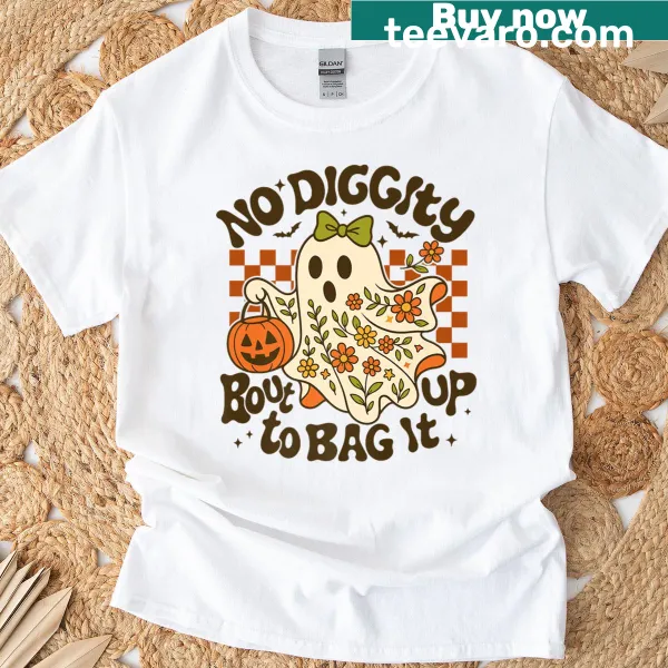 Funny ghost graphic with playful text for Halloween