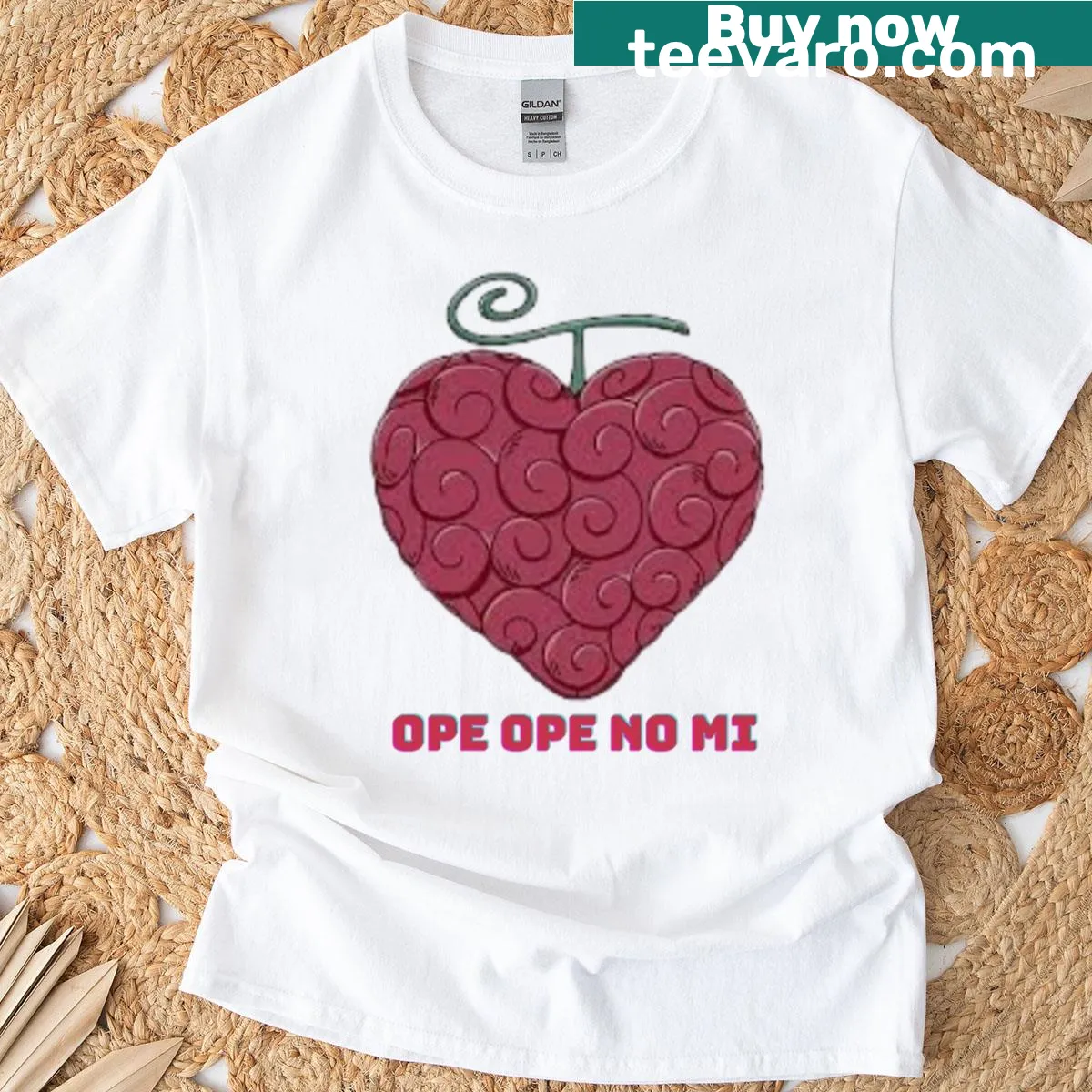 Illustration of Ope Ope No Mi Devil Fruit on t-shirt. — on a men's t-shirt