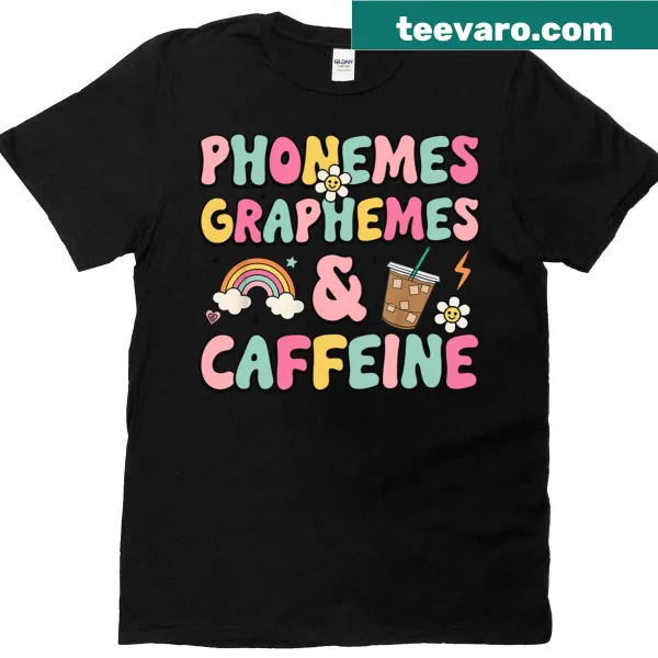 Funny reading teacher t-shirt with humorous text about phonemes