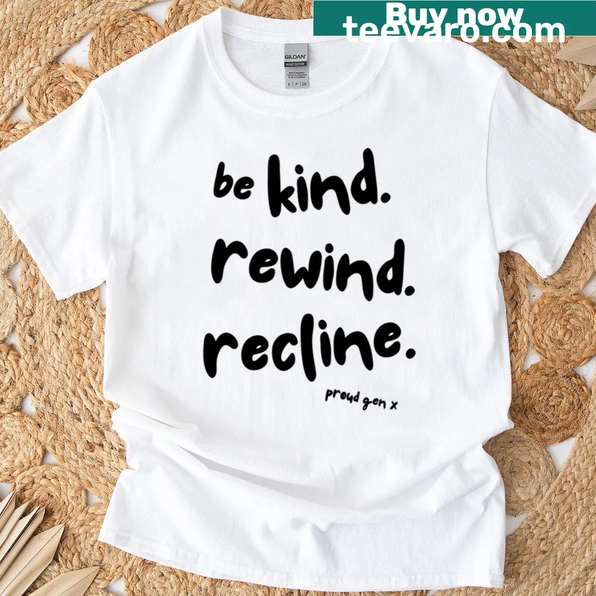 Text Proud Gen X in retro typography — on a men's t-shirt