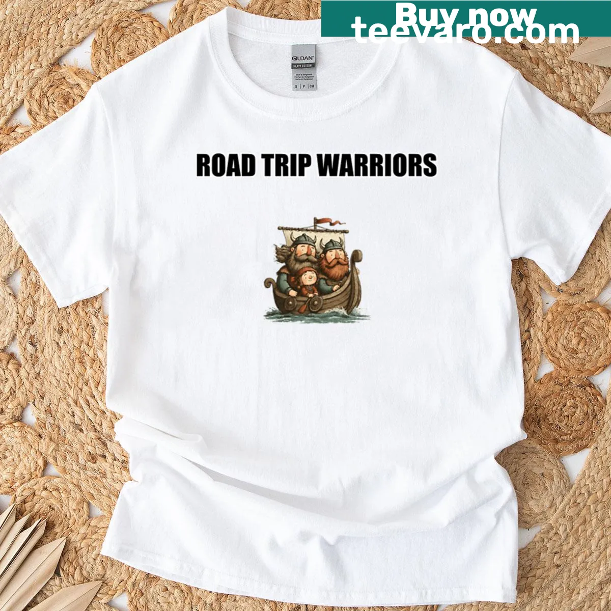 Adventure-themed t-shirt for road trip enthusiasts and friends — on a men's t-shirt