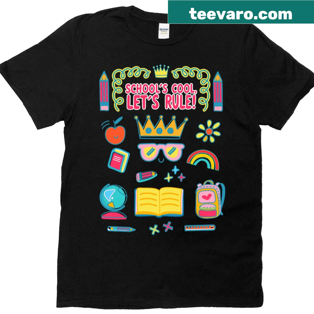 Hand-drawn motivational school quote t-shirt — on a men's t-shirt