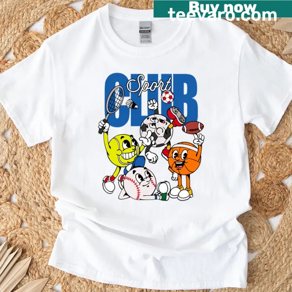 Sport Club T-shirt with bold typography