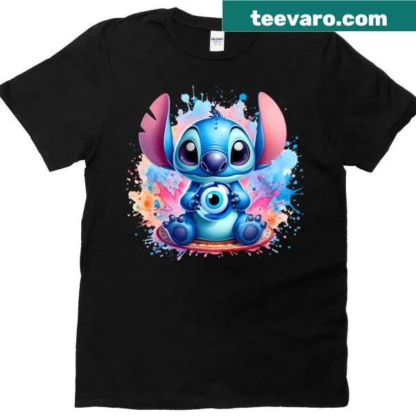 Stitch Nazar t-shirt featuring protective symbol design