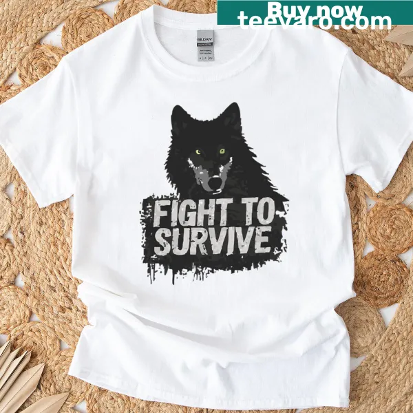 Inspirational typography design on Survivor Energy T-shirt