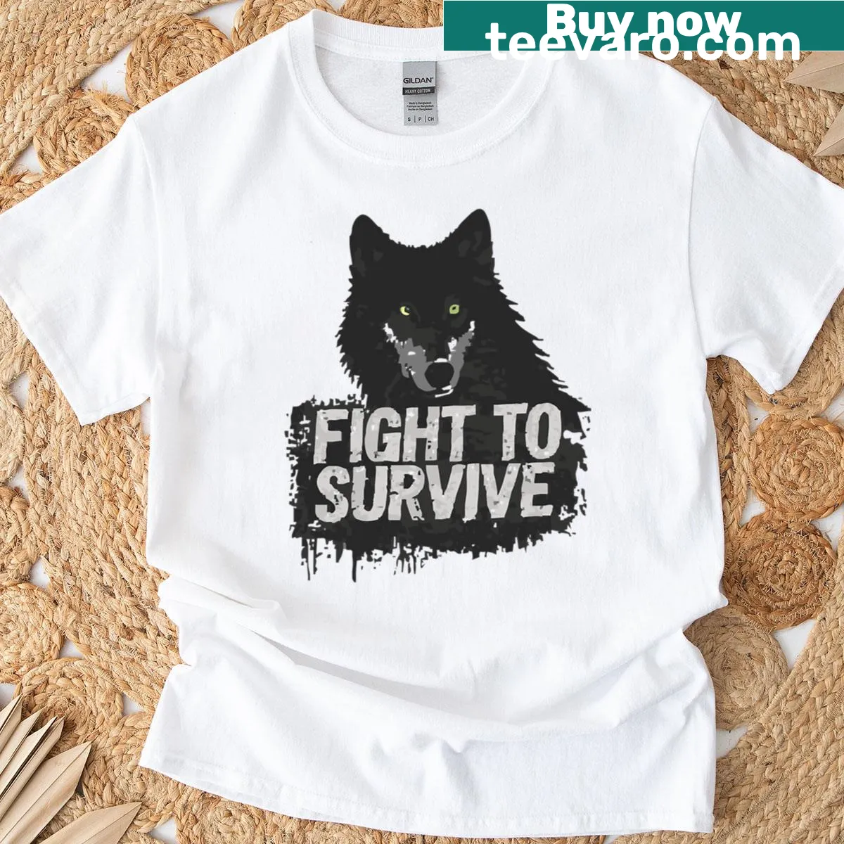 Inspirational typography design on Survivor Energy T-shirt — on a men's t-shirt