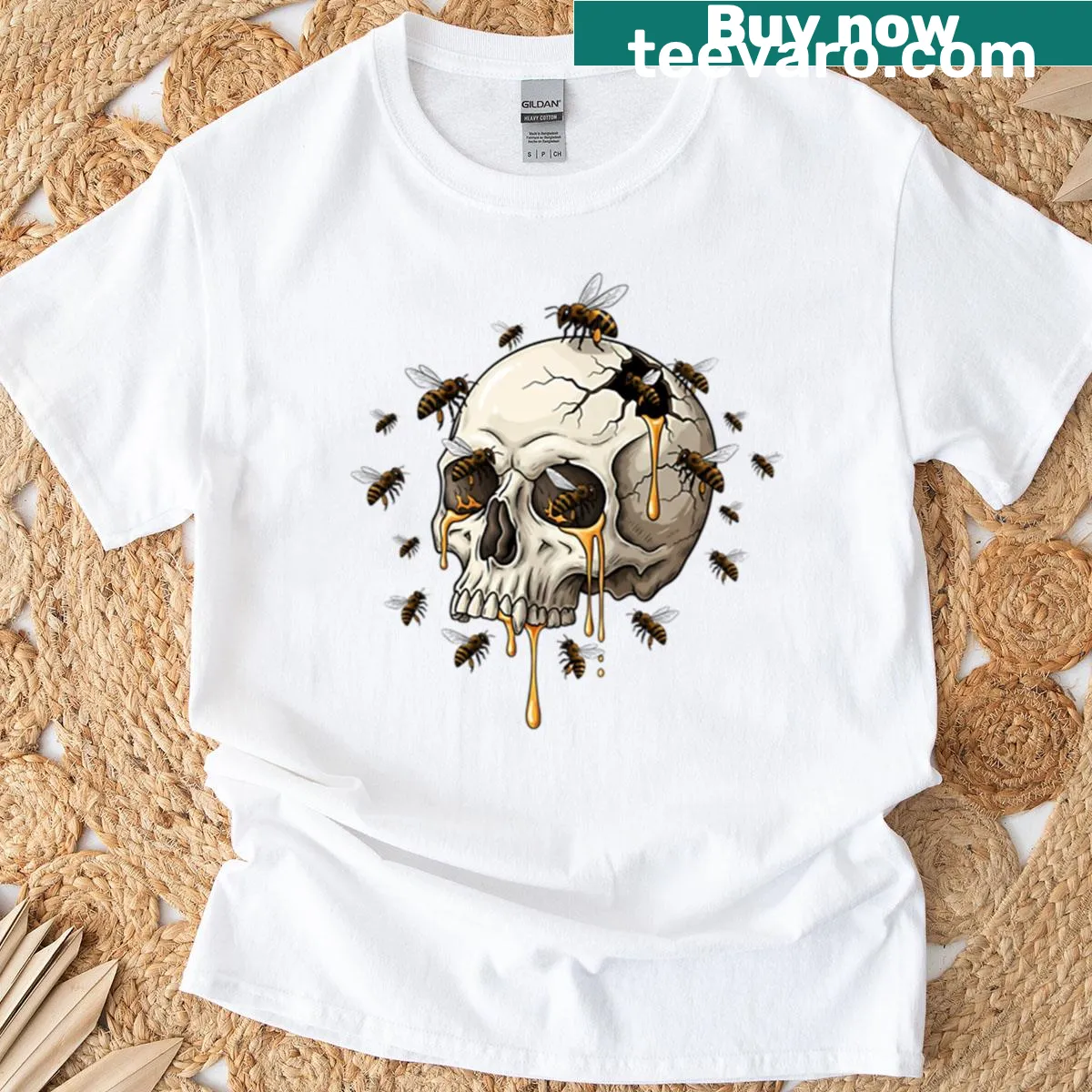 Ethereal graphic T-shirt capturing sweet memories — on a men's t-shirt