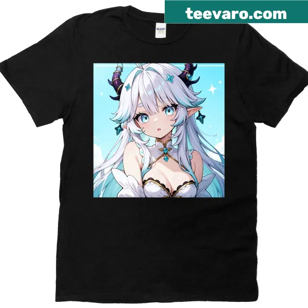 T-shirt featuring a graphic of Veibae Vtuber