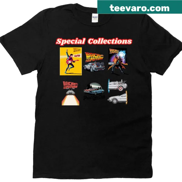 Vintage Delorian car t-shirt with distressed design