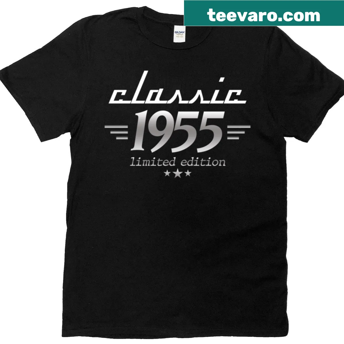 Limited edition T-shirt for a 70th birthday featuring the year 1955 — on a men's t-shirt