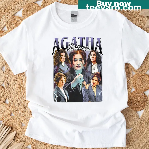 Vintage t-shirt featuring a design inspired by Agatha Harkness