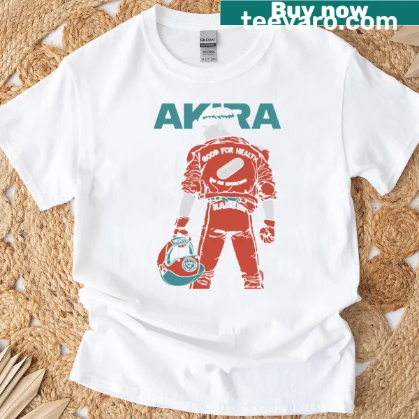 Retro vintage Akira graphic on a T-shirt