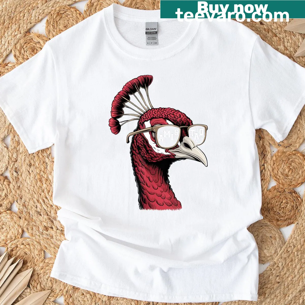 Amistad House of Friendship graphic t-shirt — on a men's t-shirt