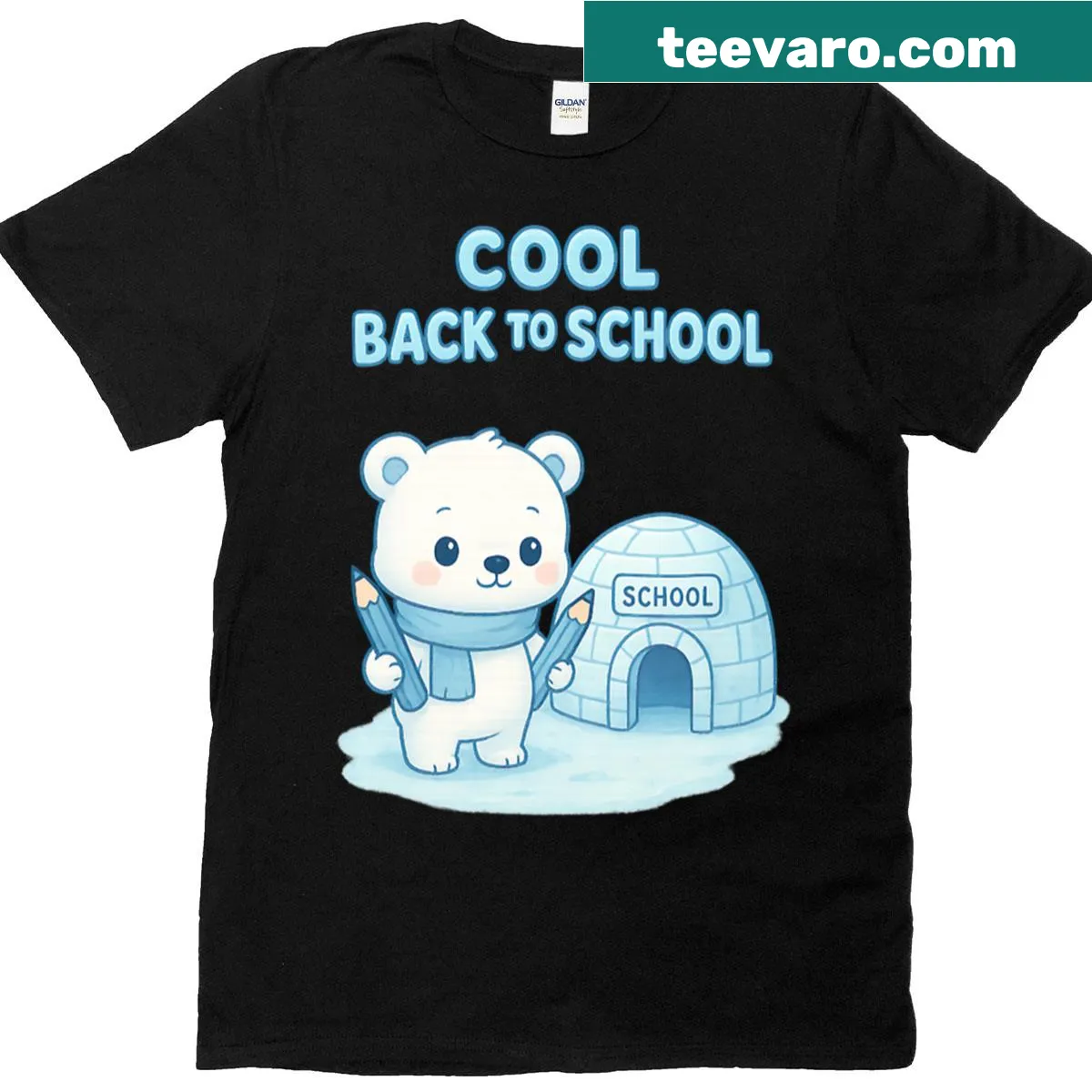 Back to school t-shirt featuring Alaska illustration and fun slogan — on a men's t-shirt