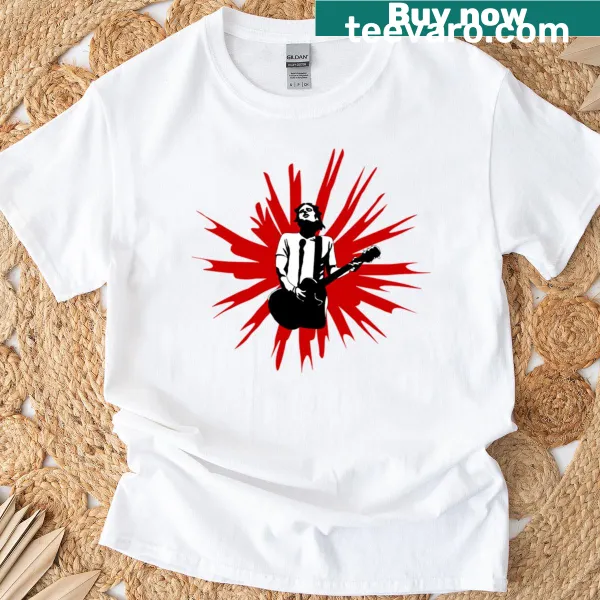 Vintage-distressed Buckley Njeff T-shirt with a nostalgic design