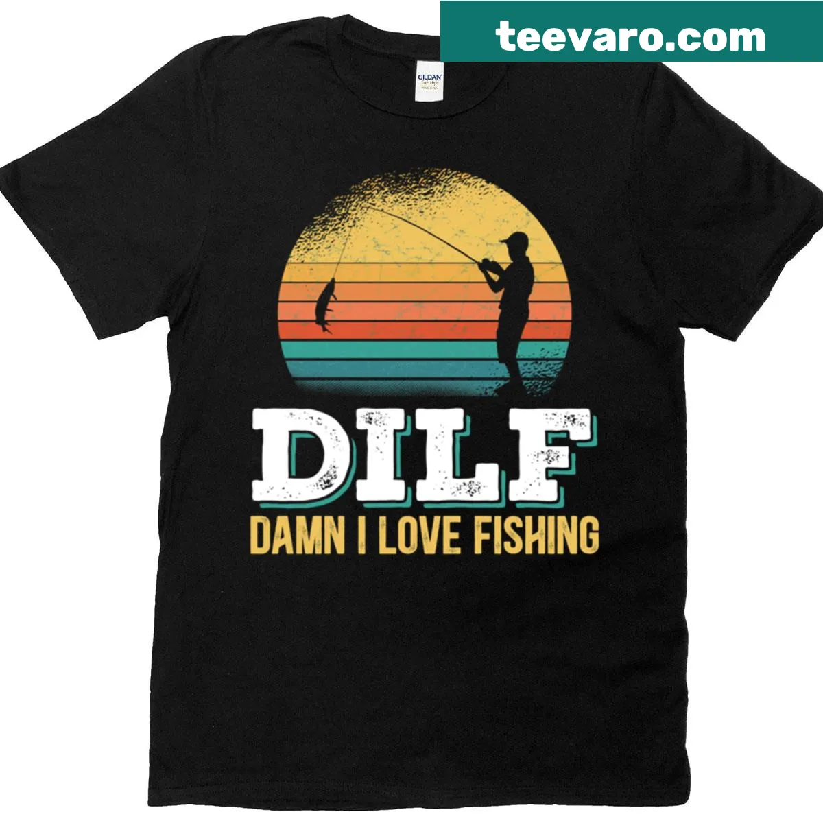 Funny fishing lover T-shirt with humorous phrase — on a men's t-shirt