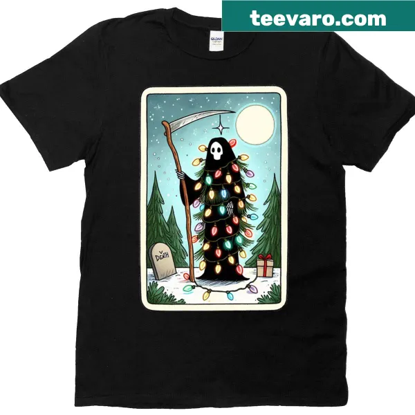 Halloween t-shirt featuring a bold death design