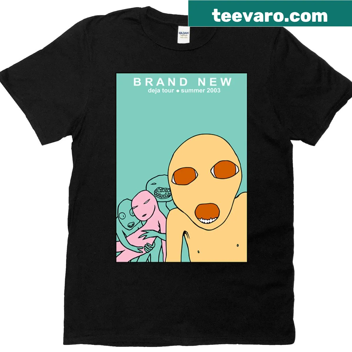 T-shirt celebrating the Deja Tour Summer 2003 — on a men's t-shirt