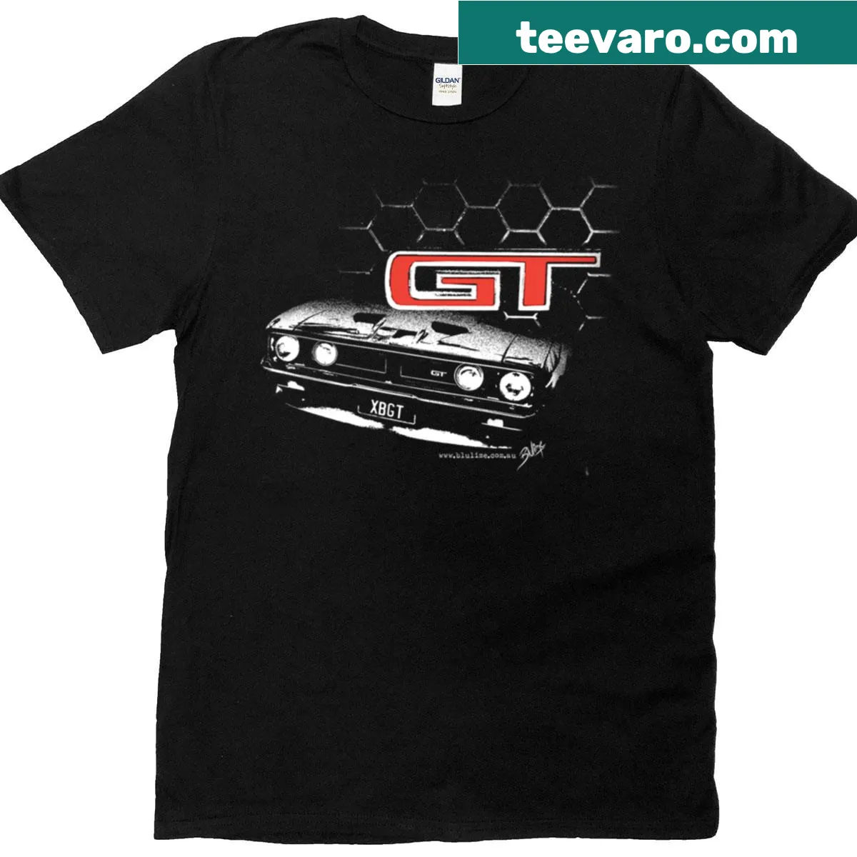 Falcon Xbgt t-shirt featuring a sleek design of the Falcon Xbgt. — on a men's t-shirt