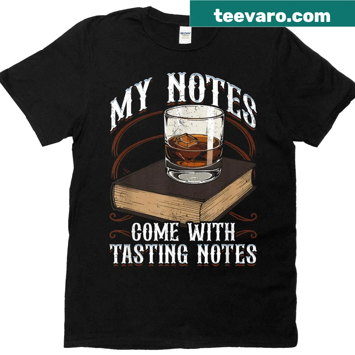 Whiskey Historian bourbon-themed funny T-shirt — on a men's t-shirt