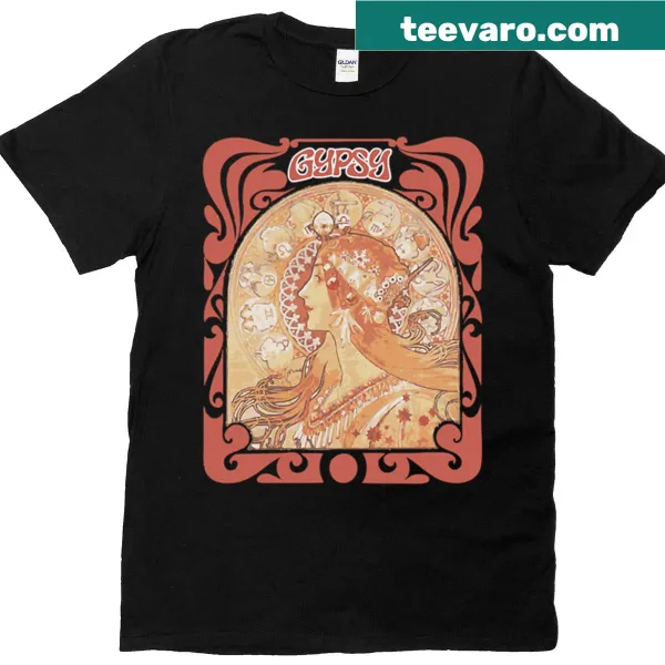 Psychedelic rock-themed T-shirt with bold design