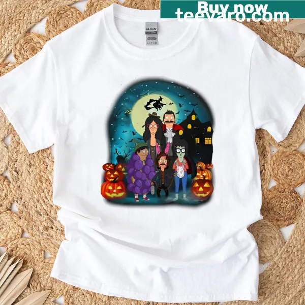 Bob's Burgers Halloween-themed graphic on T-shirt