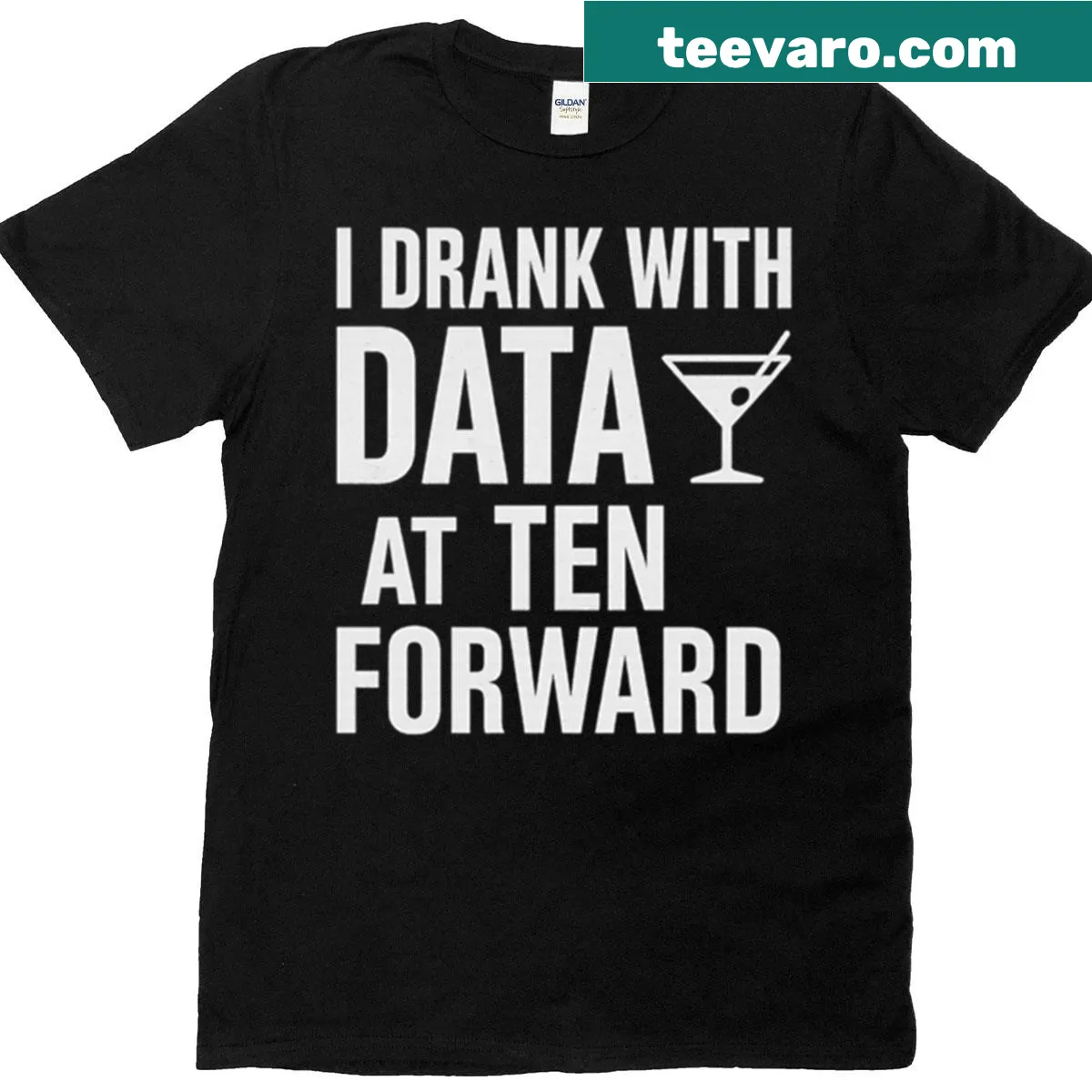 Funny Star Trek fan t-shirt referencing Ten Forward — on a men's t-shirt