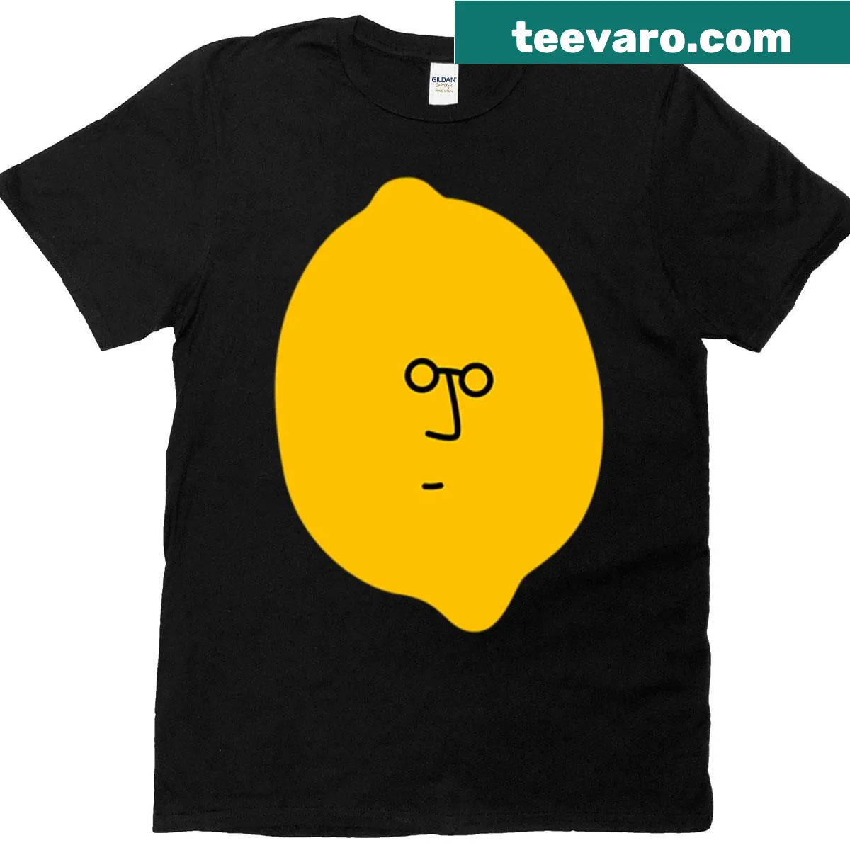 Typography graphic T-shirt featuring a pun on John Lennon. — on a men's t-shirt