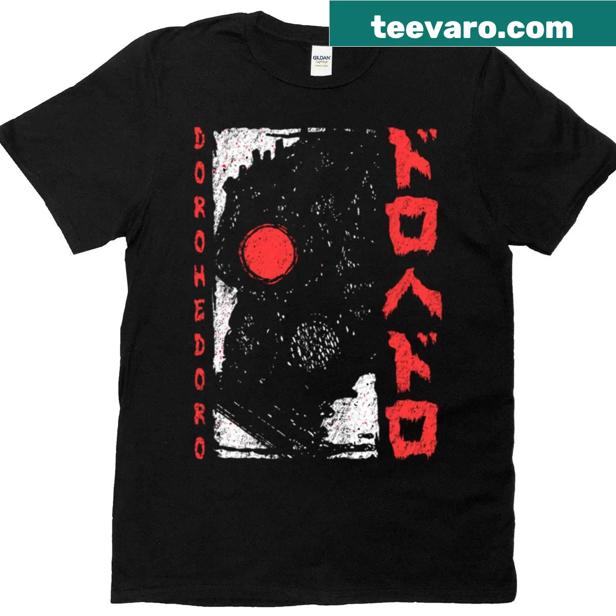 T-shirt featuring Kaiman from Dorohedoro manga — on a men's t-shirt