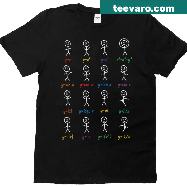 Graphic T-shirt featuring a math function design.