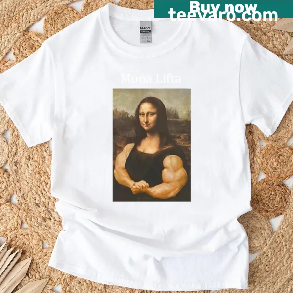 Creative t-shirt inspired by classic artwork with playful typography