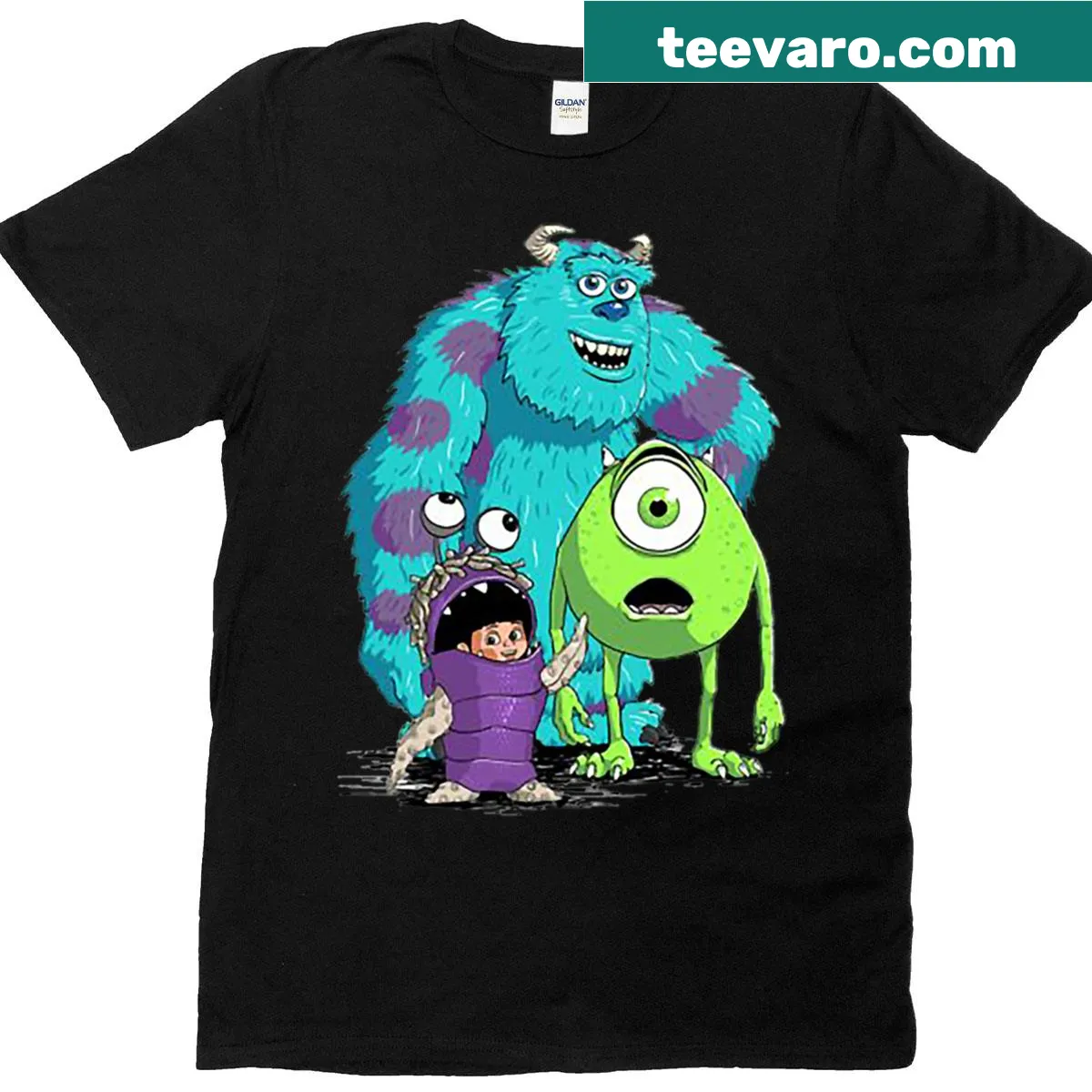 Monsters University graphic on a t-shirt — on a men's t-shirt