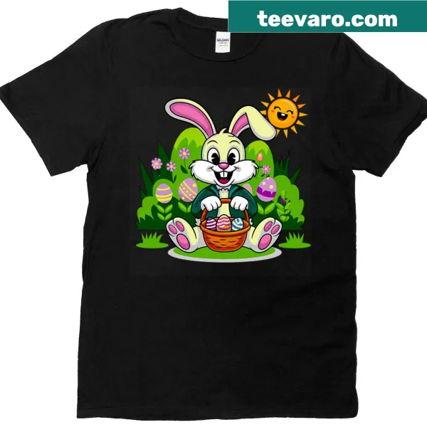 Easter t-shirt featuring Peter Cottontail illustration