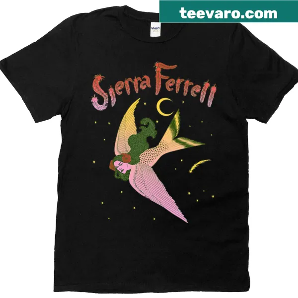 Oversized t-shirt featuring Sierra Ferrell merchandise design