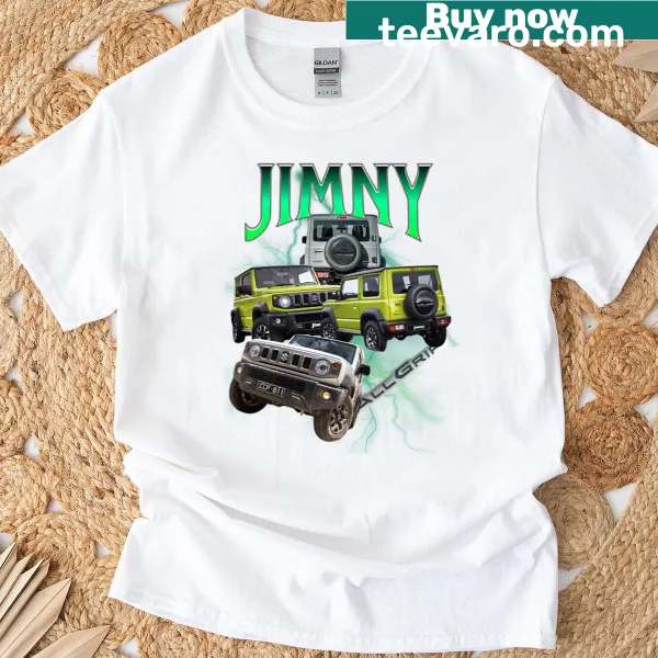Vintage Suzuki Jimny design on a t-shirt